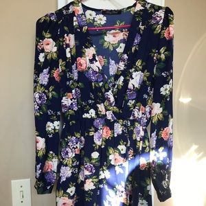 That’s a wrap long sleeve floral dress Lulus